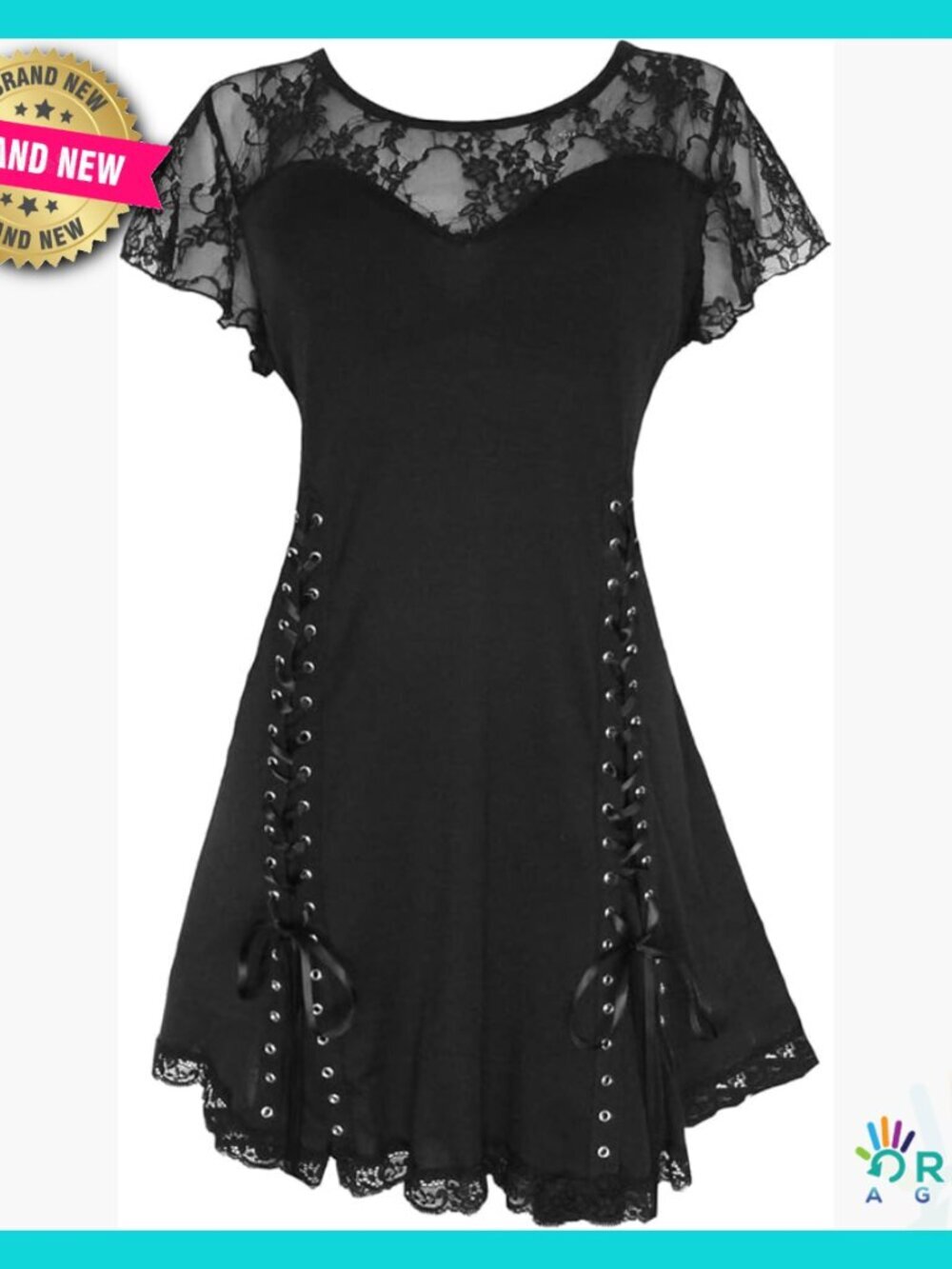 Victorian Gothic Boho Corset Top Plus Size Lace Up Tunic Blouse